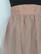 Beżowa spódnica z tiulem rozmiar 36