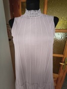 Tiulowa sukienka pudrowy róż wesele Reserved rozmiar S