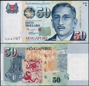 Singapur 50 dolarów //Singapore 50 Dollars ND (2005-2024) P-49 UNC