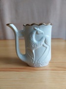Kubek zdrojowy vintage, Kisłowodzk, porcelana, łania i myśliwy