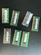 Moduły RAM do laptopów różne, komplet, kolekcja
