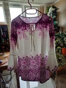 Piękna bluzka etno folk falbany rozmiar 44/46