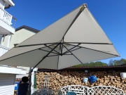 Parasol ogrodowy 3x3m boczny beżowy