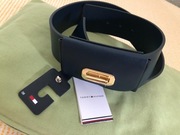 skórzany pasek/ saszetka granatowy Tommy Hilfiger