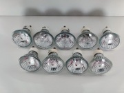 żarówki halogenowe GU10 50W 9 sztuk - używane, sprawne