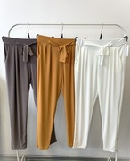 Spodnie damskie PLUS SIZE-kolor miodowy