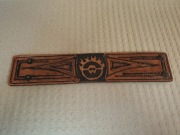 Skórzana bransoletka opaska na nadgarstek 