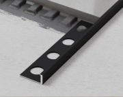 Profil Aluminiowy Licowy wykończeniowy do płytek czarny mat 10 mm