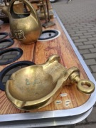 Popielnica, szekla żeglarska, mosiądz, staroć vintage