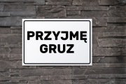 Przyjmę gruz betonowy, wapień 