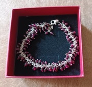 Bransoletka ze srebra 925 z granatami