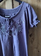 Lniana bluzka vintage Street One 40 