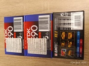 Kasety magnetofonowe folia 2szt.TDK Fe90 + EMTEC Fel