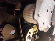 Samsung ML 2850D. Elektromagnes sprzęgło z kołem zębatym do napędu wałka