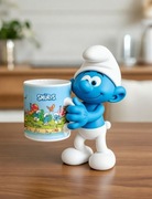 Smerfy komiks prezent dla dziecka retro bajka Smurfs kubek Ceramiczny 