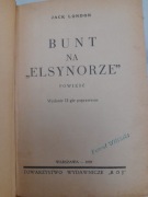 Bunt na Elsynorze - Jack London 1939r 