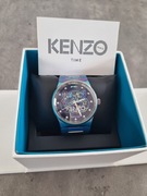 Zegarek Kenzo Tiger stalowy tęczowy multikolor 