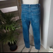 Jeansy damskie NEXT r.40 – granatowe, elastyczne jegginsy