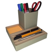 Organizer biurkowy modułowy magnetyczny - zestaw STANDARD | kolor oliwkowy