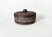 Naczynie pojemik z czerwonej gliny 0,5l na smalec masło miód do zapiekania