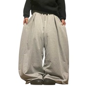 Bardzo szerokie spodnie dresowe baggy sweatpants wide leg y2k skate swag
