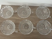 Filiżanki szklane vintage 1 komplet 6 sztuk