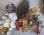 MEGA ZESTAW VINTAGE/PRL Lustro Empire, Czerwony Tulipan, Gerlach, Porcelana