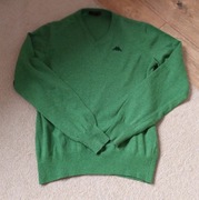 Wełniany sweter w serek, wełna, unisex M