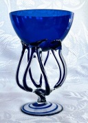 Wazon Szkło Artystyczne Kobalt Krosno 