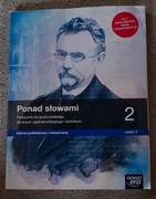 Język polski Ponad słowami 2 cz,2 Podręcznik Liceum technikum