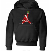 Mikołaj Jordan Święta czarna z kapturem 12-14 lat 152-158 JHK bluza