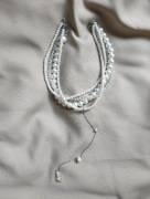 Naszyjnik z perłami ceramicznymi 