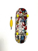 Mini deskorolka na palce Drewniany Fingerboard, łożyska/koła/skrętne trucki