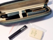 Pelikan 140 Pelikan 350 komplet NOS, stalówka OF, etui i akcesoria zestaw