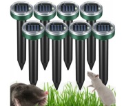 Odstraszacz solarny do kretów i innych gryzoni - 8 sztuk