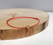 Bransoletka talizman serce serduszko hematyt złoty kamień naturalny  