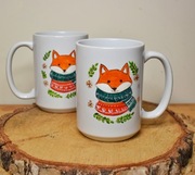 Likwidacja kolekcji,Ręcznie malowany kubek Lisek 