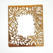 Scrapki Papierowe - Boże Narodzenie Ramka Poinsecja Ostrokrzew Jemioła.