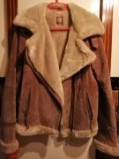 Ramoneska skórzana z futerkiem 