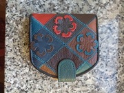 Portfel skórzany patchwork 