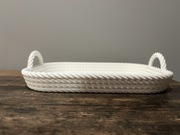 Tacka dekoracyjna | wzór koszyczka wiklinowego