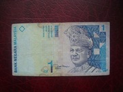 BANKNOT MALEZJA 1 Ringgit 1998 r. seria PA