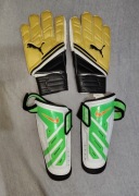 Zestaw ochraniacze na piszczele Nike + rękawicze Puma