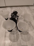 Żyrandol z pięcioma kloszami