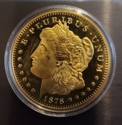 Kopia monety kolekcjonerskiej 1 Dollar 1878r.