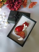 Broszka - Czerwony lisek