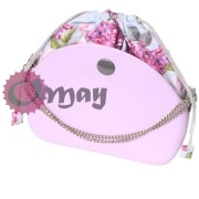 Organizer Obag MOON LIGHT szary worek – bzy róże 2 kieszenie komin | OMAY