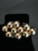 Czeburaszki wolframowe okrągłe złote 5g