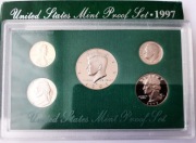 1997 - Zestaw menniczy proof USA: 5 monet