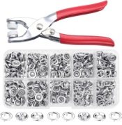 Zestaw Zatrzaski Napy Ze Szczypcami Szczypce Z Zatrzaskami 100 zatrzasków